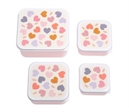 Lunch & snack box set - Hearts